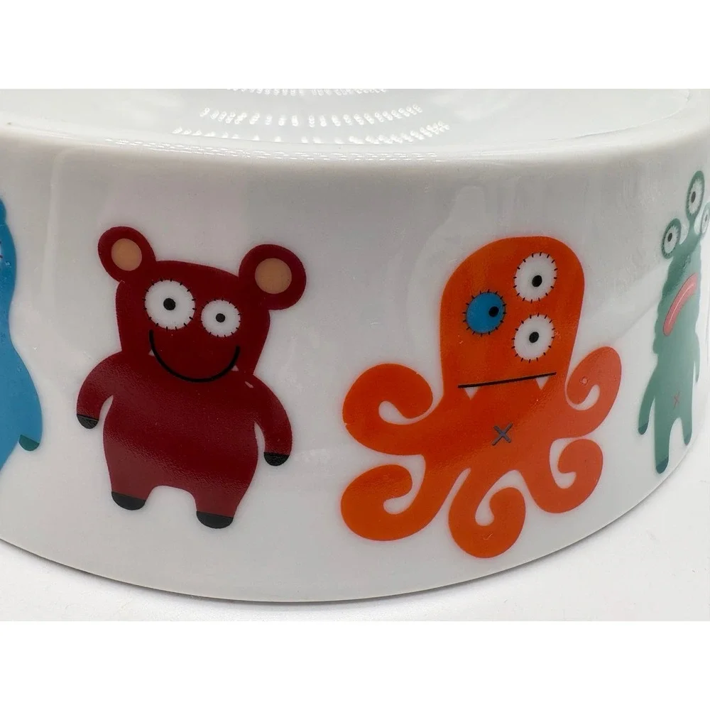 Vintage Paperchase Pet Chopz With Monster Print Pet Bowl